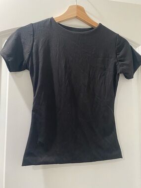 Classic Black Short-Sleeve Crewneck Tee